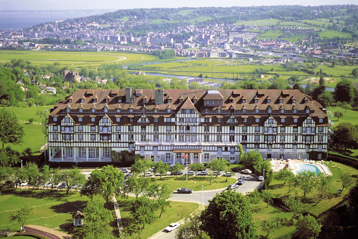 Aerial view of Hotel du Golf Barriere, Deauville, Normandy, France. Golf Planet Holidays