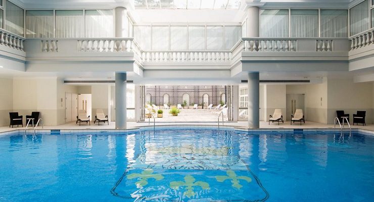 The indoor pool at Trianon Palace, Versailles, France