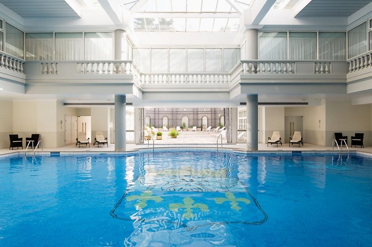 The indoor pool at Trianon Palace, Versailles, France