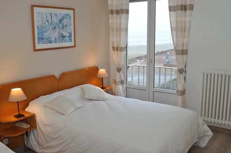 A double room at La Terrasse, Fort-Mahon, Northern France Golf Planet Holidays