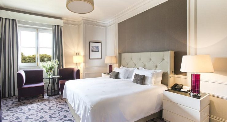 A double room at the Waldorf Astoria Trianon Palace, Versailles, France