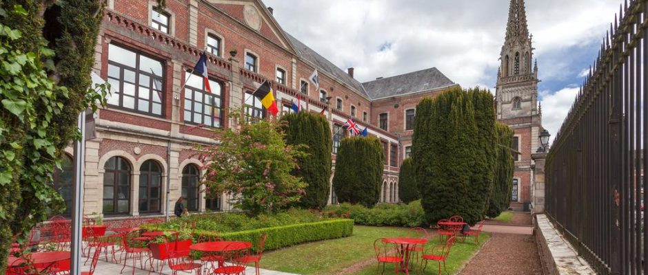 The terrace at Best Western Hermitage, Montreuil sur Mer, Northern France