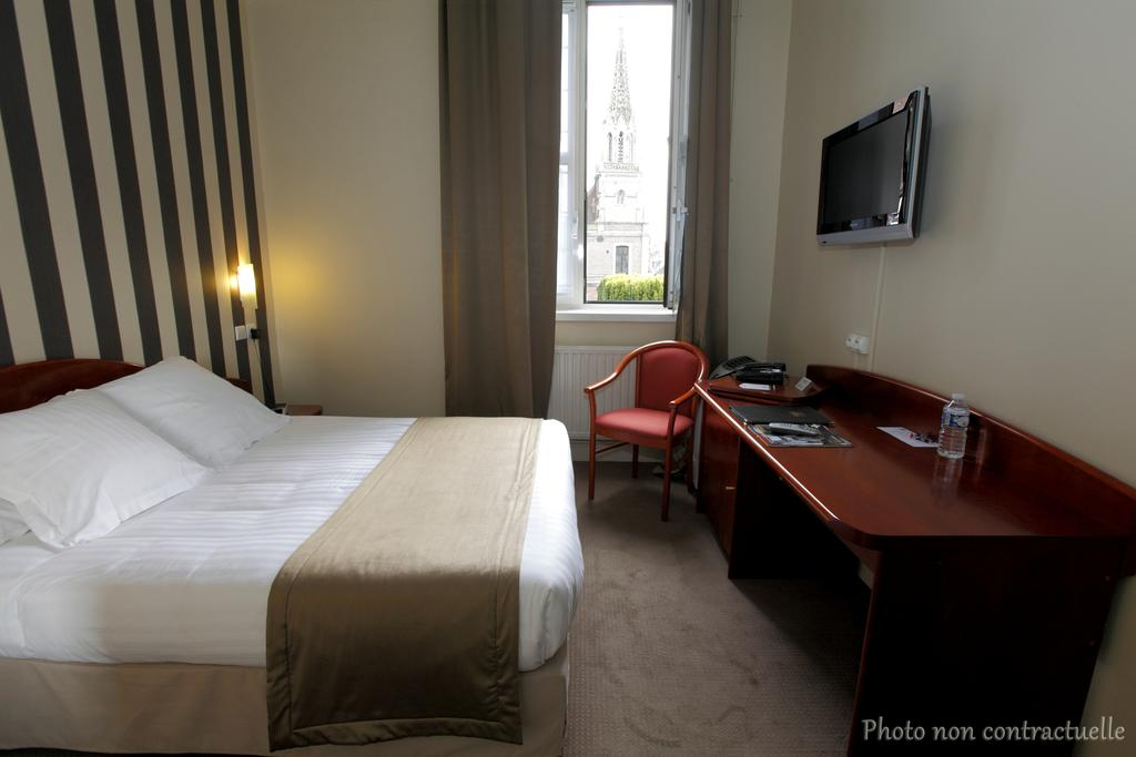 A double room at The Best Western Hermitage, Montreuil sur Mer, Northern France.