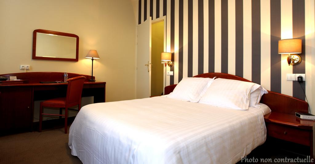 A double room at The Best Western Hermitage, Montreuil sur Mer, Northern France.