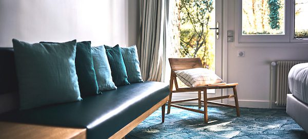 The bungalow bedrooms at Le Manoir Golf Hotel, Le Touquet, France