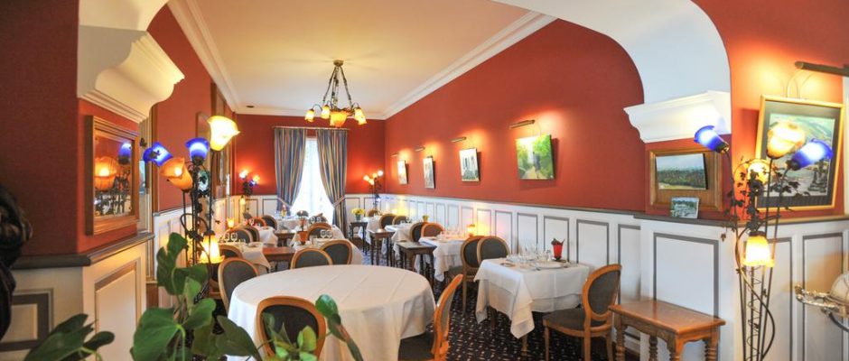 The restaurant at The Dormy House, Etretat, Normandy, France