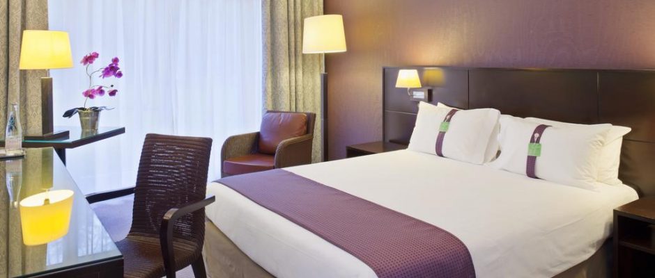 A double room at Holiday Inn, Le Touquet, Northern France