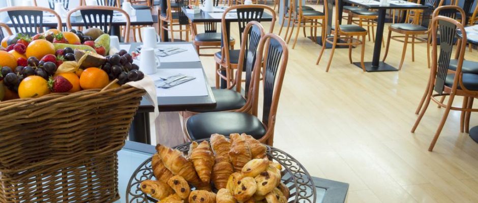 Breakfast at Holiday Inn, Le Touquet, Northern France