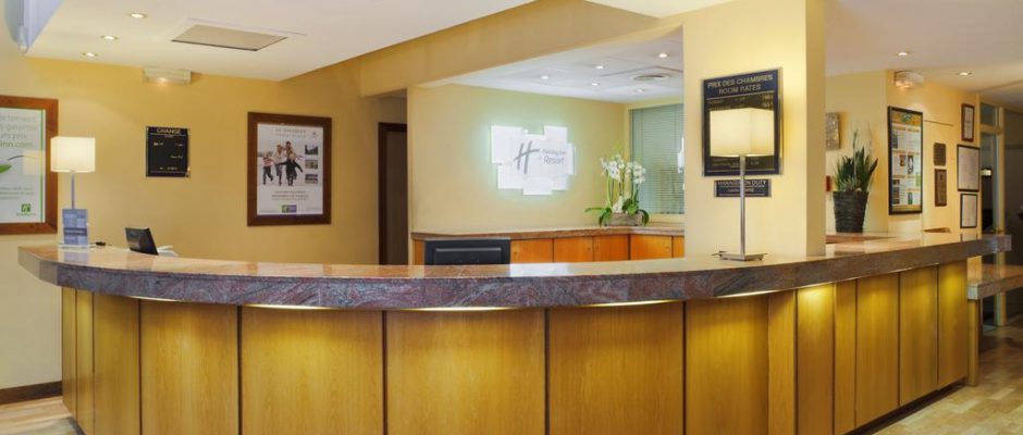 Reception at the Holiday Inn, Le Touquet, Northern France