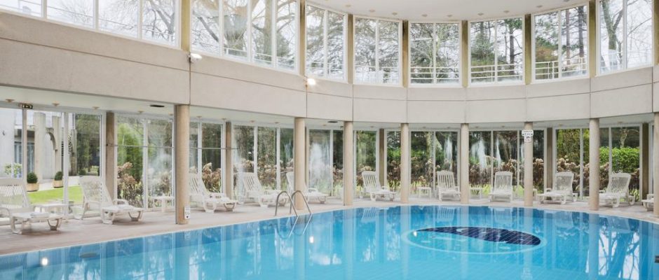 The indoor pool at Holiday Inn, Le Touquet, Northern France