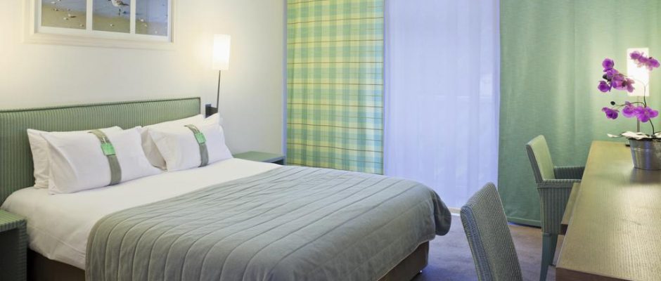 A double room at the Holiday Inn, Le Touquet, Northern France