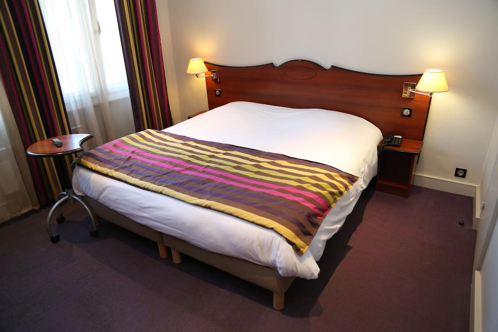 A double room at Hotel du Centre, Wimereux, Northern France