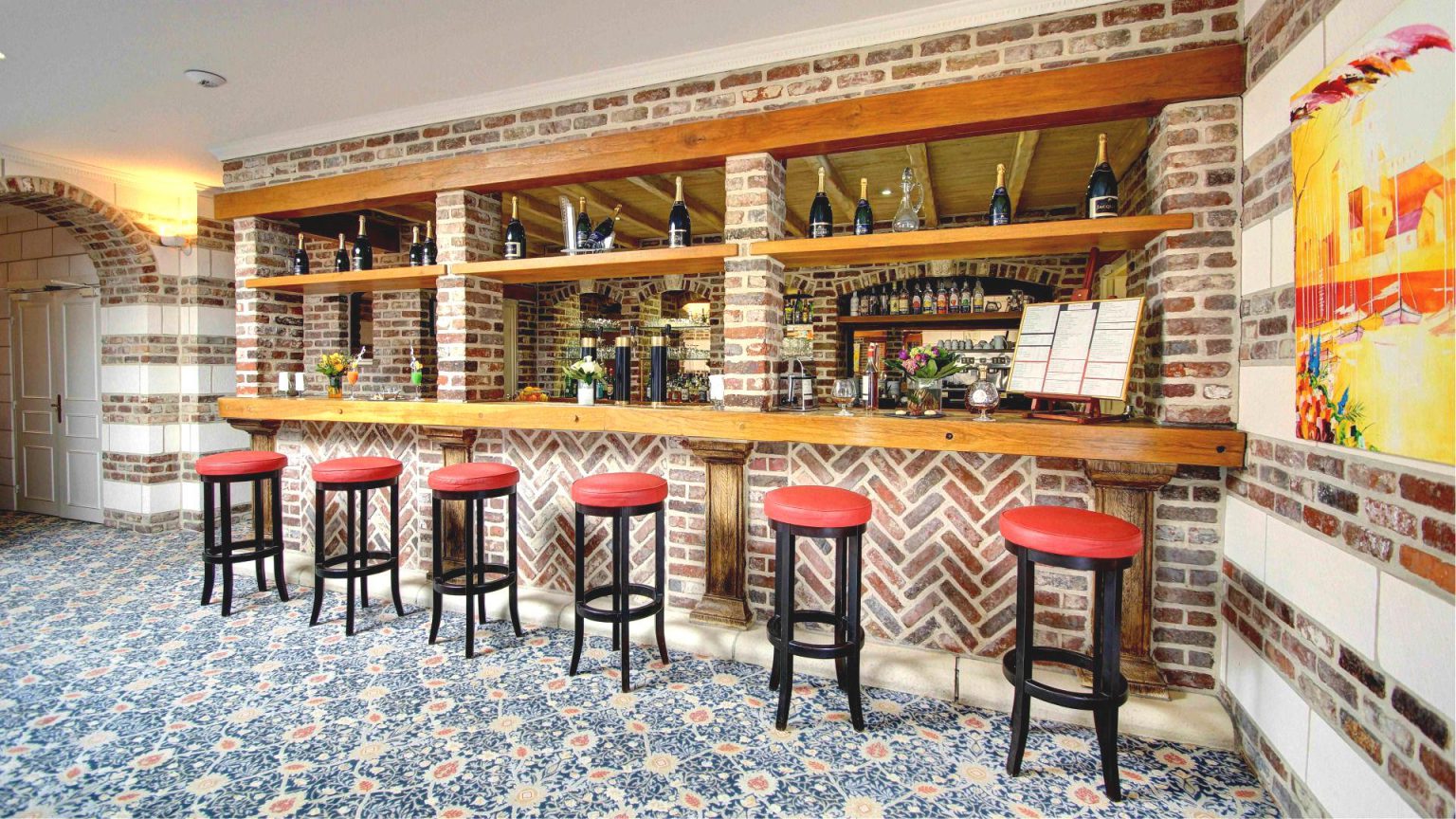 The bar at Hotel lâ€™Univers, Arras, Northern France