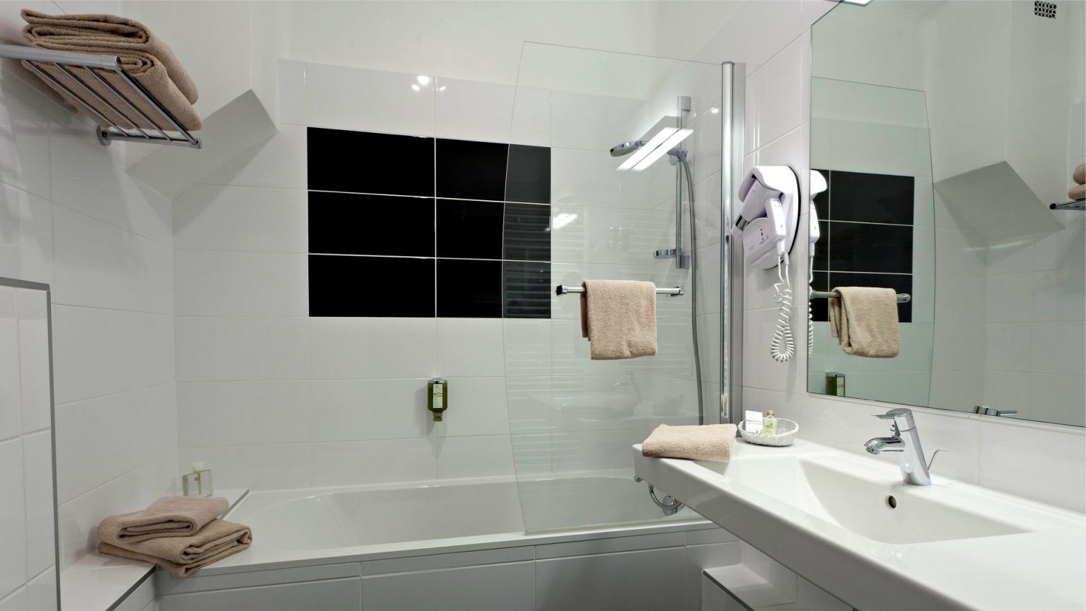 A bathroom at Hotel lâ€™Univers, Arras, Northern France