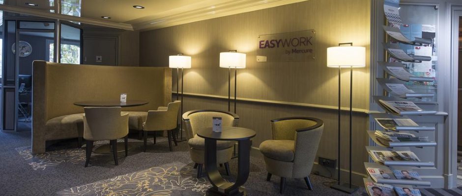 Workspace at Mercure Champ de Mars, Rouen, Normandy, France