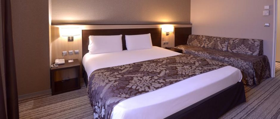 A double room at Mercure Champ de Mars, Rouen, Normandy, France