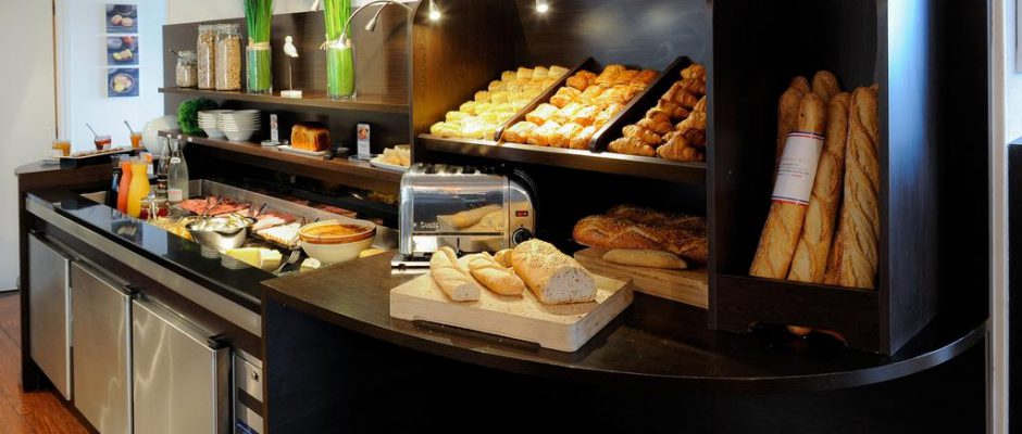 Breakfast at the Mercure Omaha Beach, Port en Bessin, Normany, France