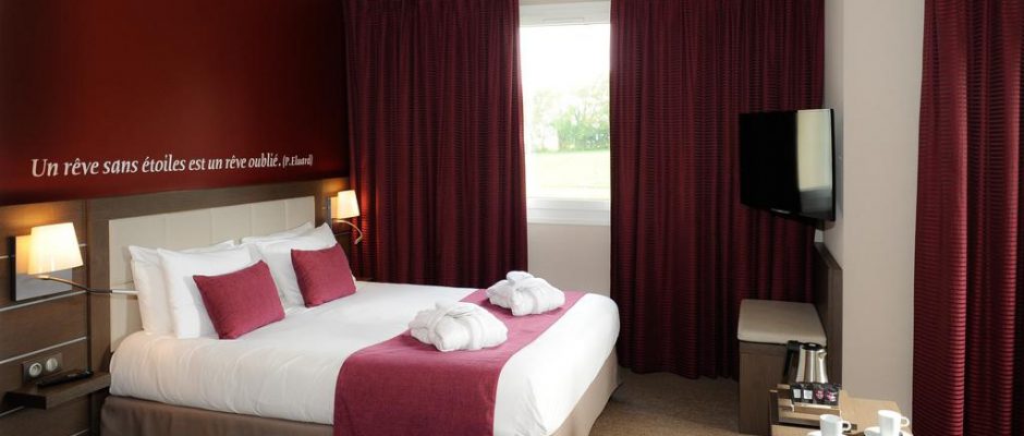 A double room at the Mercure Omaha Beach, Port en Bessin, Normany, France