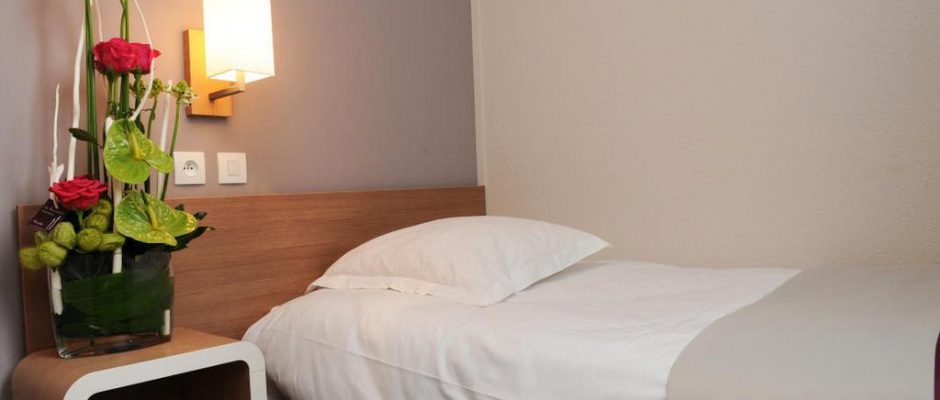 A single room at The Red Fox Hotel, Le Touquet, France