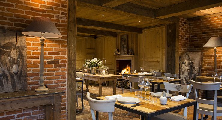 Dining at the Auberge de la Source, Honfleur, Normandy, France