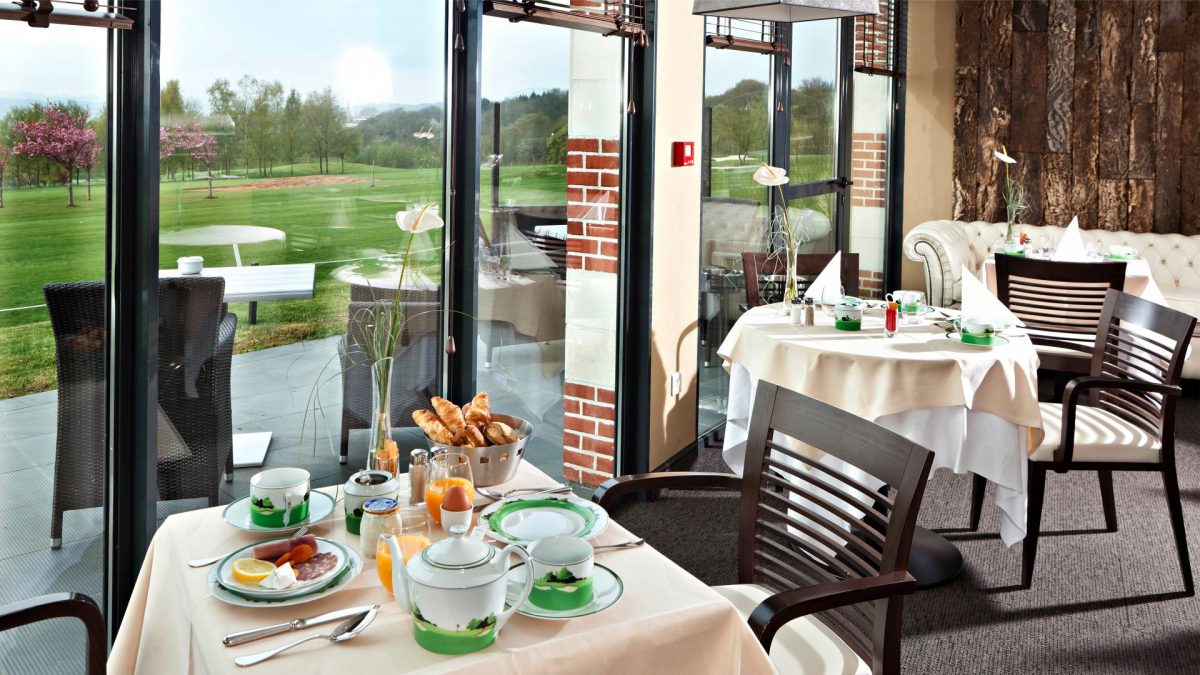 Breakfast at St Omer golf hotel, Northern France