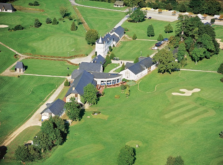 Overview of Saint Julien Golf course, Normandy, France