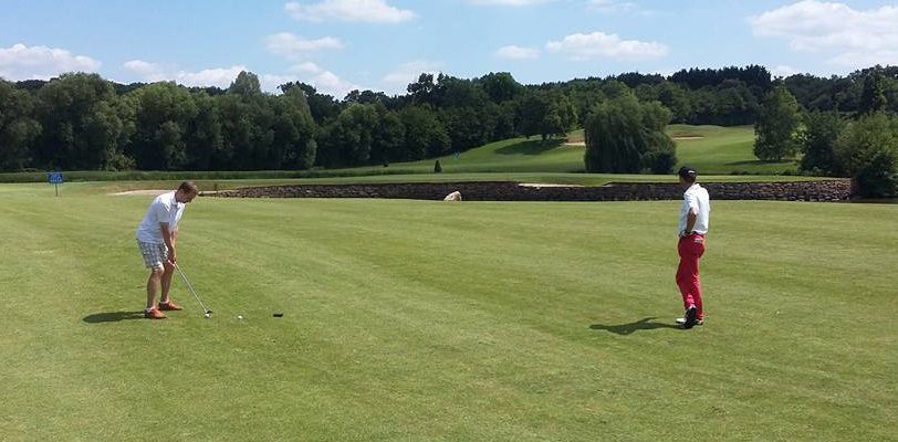 Up the hill at Sable Solesmes Golf Club, near Angers, Loire, France