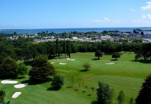 Aerial view at Cornouaille Golf Club, Brittany, France