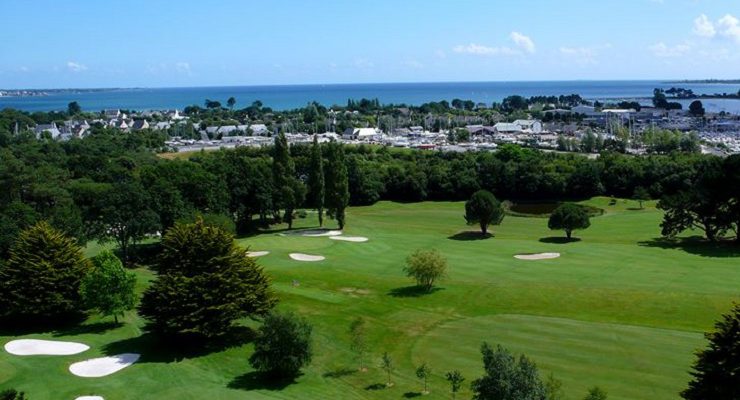 Aerial view at Cornouaille Golf Club, Brittany, France