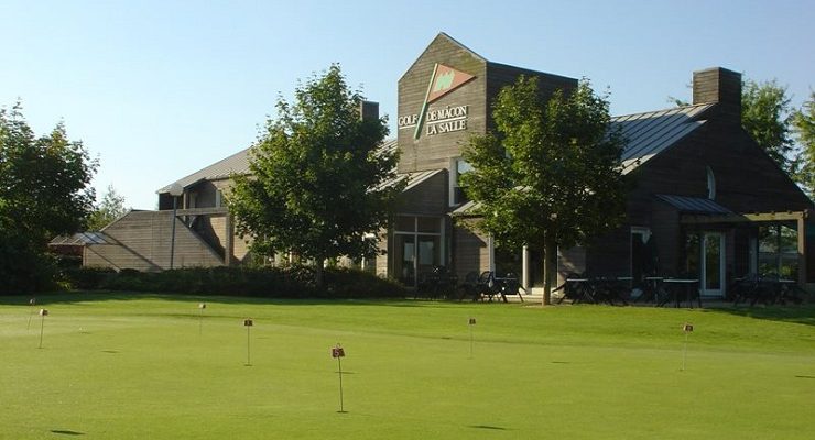 The clubhouse at Macon La Salle Golf Club, near Macon,, north of Lyon, France