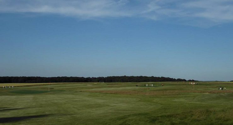 Wide open countryside at Les Vaucouleurs Golf Club, Normandy, France