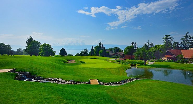 Attractive layout at Evian Golf Club, near Geneva, France
