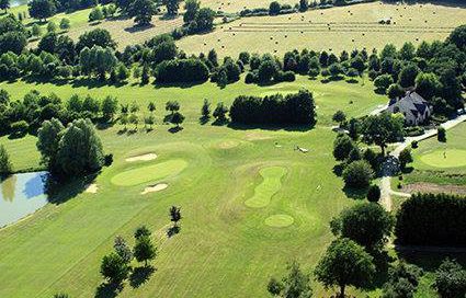Countryside surrounds Anjou Golf Club, near Angers, Loire, France