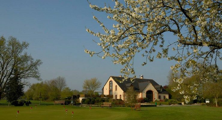 The clubhouse at Anjou Golf Club, near Angers, Loire, France