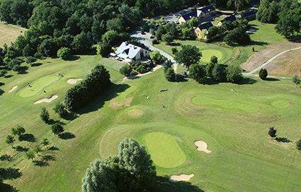 Bird's eye view at Anjou Golf Club, near Angers, Loire, France