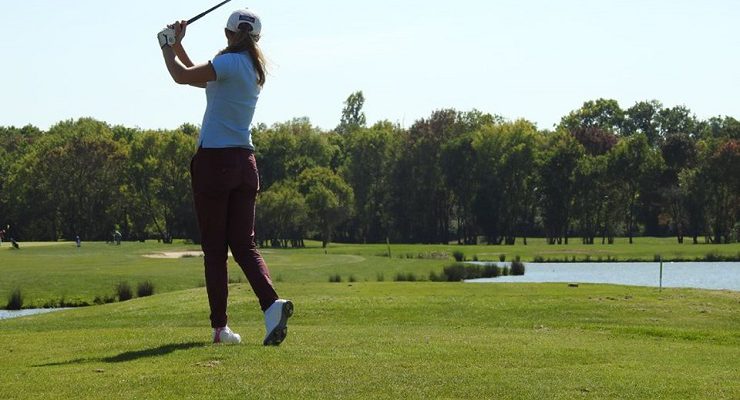 A fine shot at Margaux Golf Club, near Bordeaux, south west France