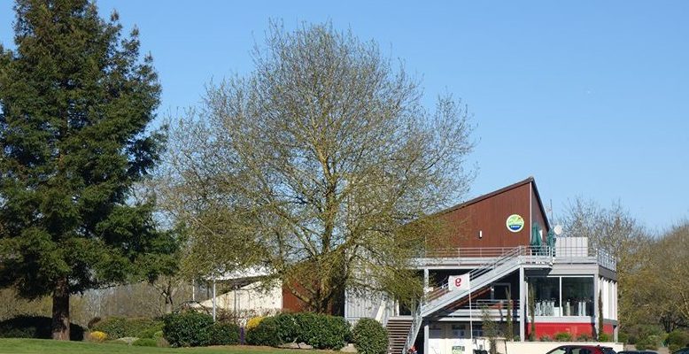 The clubhouse at Bordeaux Lac Golf Club, close to the city in south west France