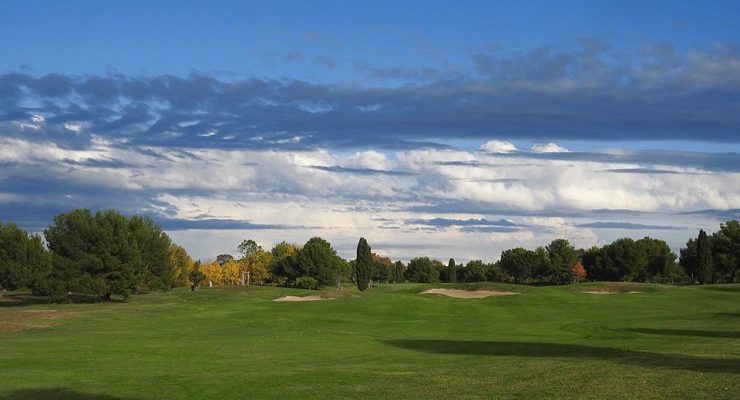 Countryside setting at Margaux Golf Club, near Bordeaux, south west France