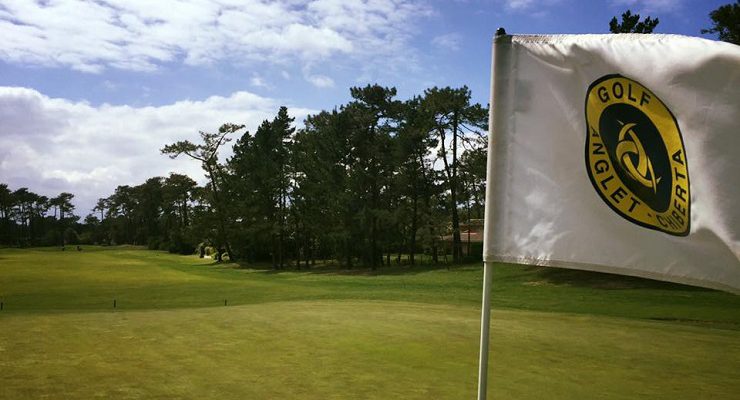 On the green at Chiberta golf course, Biarritz, France