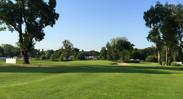 Heading in at Le Vaudreuil Golf Club, near Rouen, Normandy, France