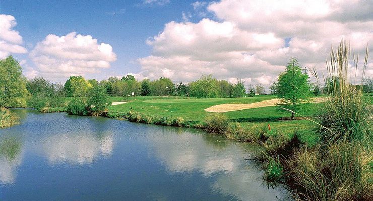 Over the water at Bordeaux Lac Golf Club, close to the city in south west France