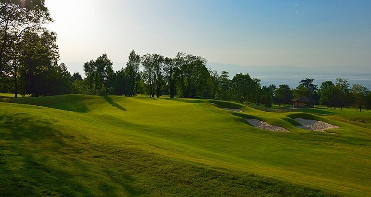 Testing layout at Evian Golf Club, near Geneva, France