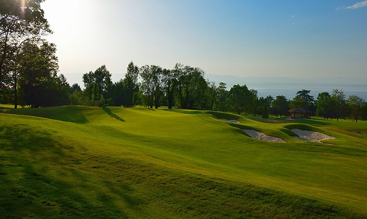 Testing layout at Evian Golf Club, near Geneva, France