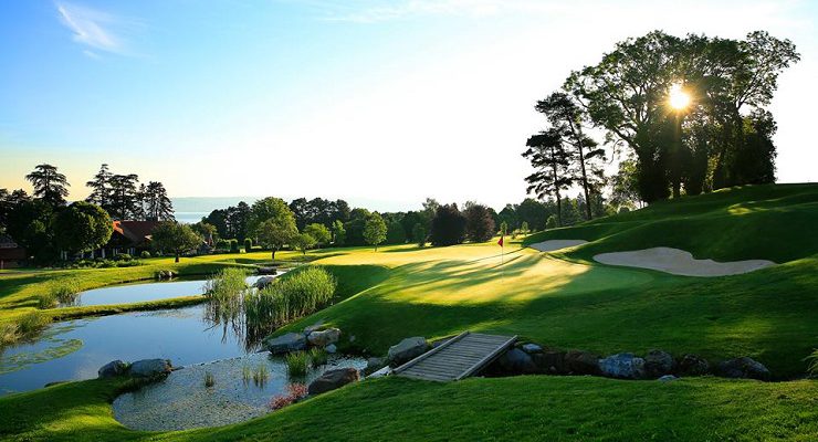 Unsurprisingly water plays an important role at Evian Golf Club, near Geneva, France