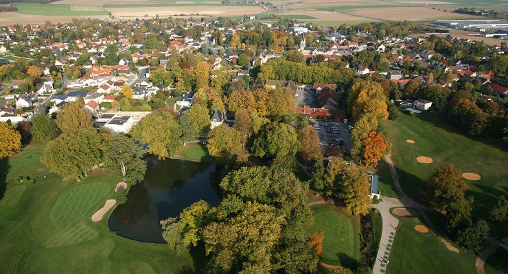 Aerial view at La Grande Romanie Chalons en Champagne Golf Club, France