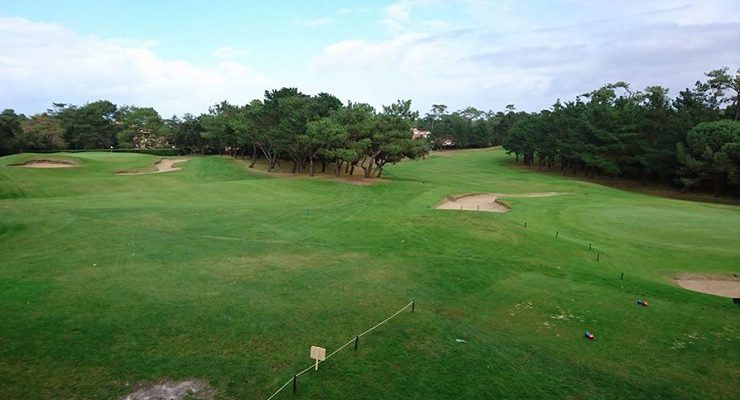 On the tee at Chiberta Golf Club, Biarritz, France