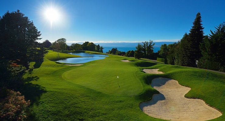 Mesmerising views at Evian Golf Club, near Geneva, France