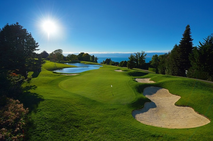 Mesmerising views at Evian Golf Club, near Geneva, France