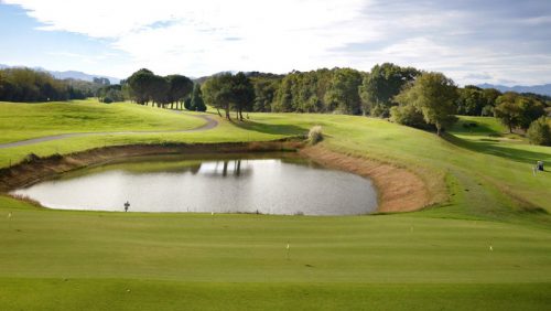 The practice green at Makila Golf Club, Biarritz, France