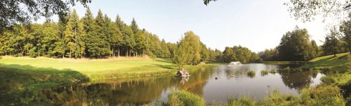 The lake at Baden Golf Club, Brittany, France